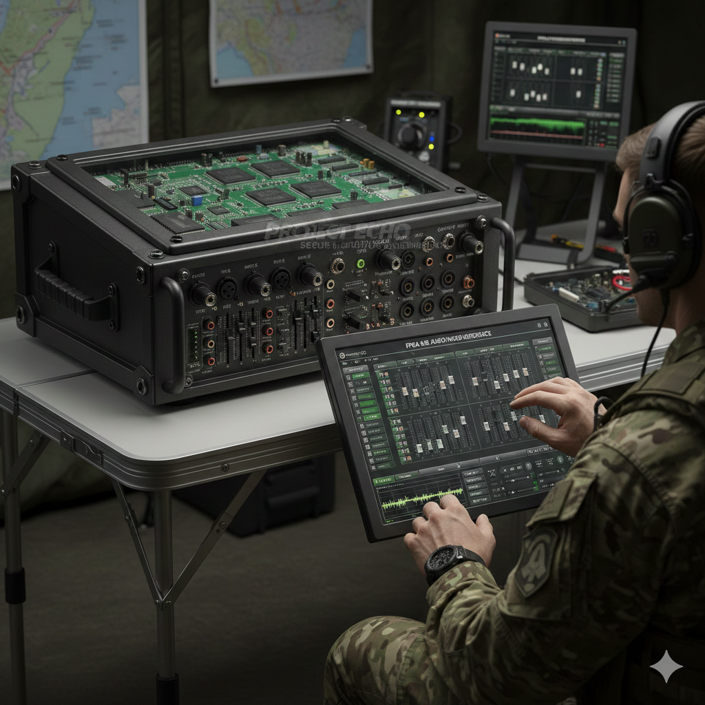 FPGA 8x8 Audio Mixer